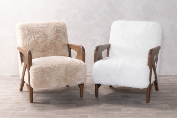 Verbier Long Faux Fur Armchair Range